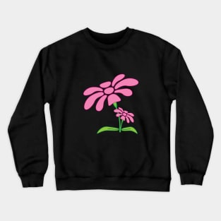 Pink Flowers Crewneck Sweatshirt